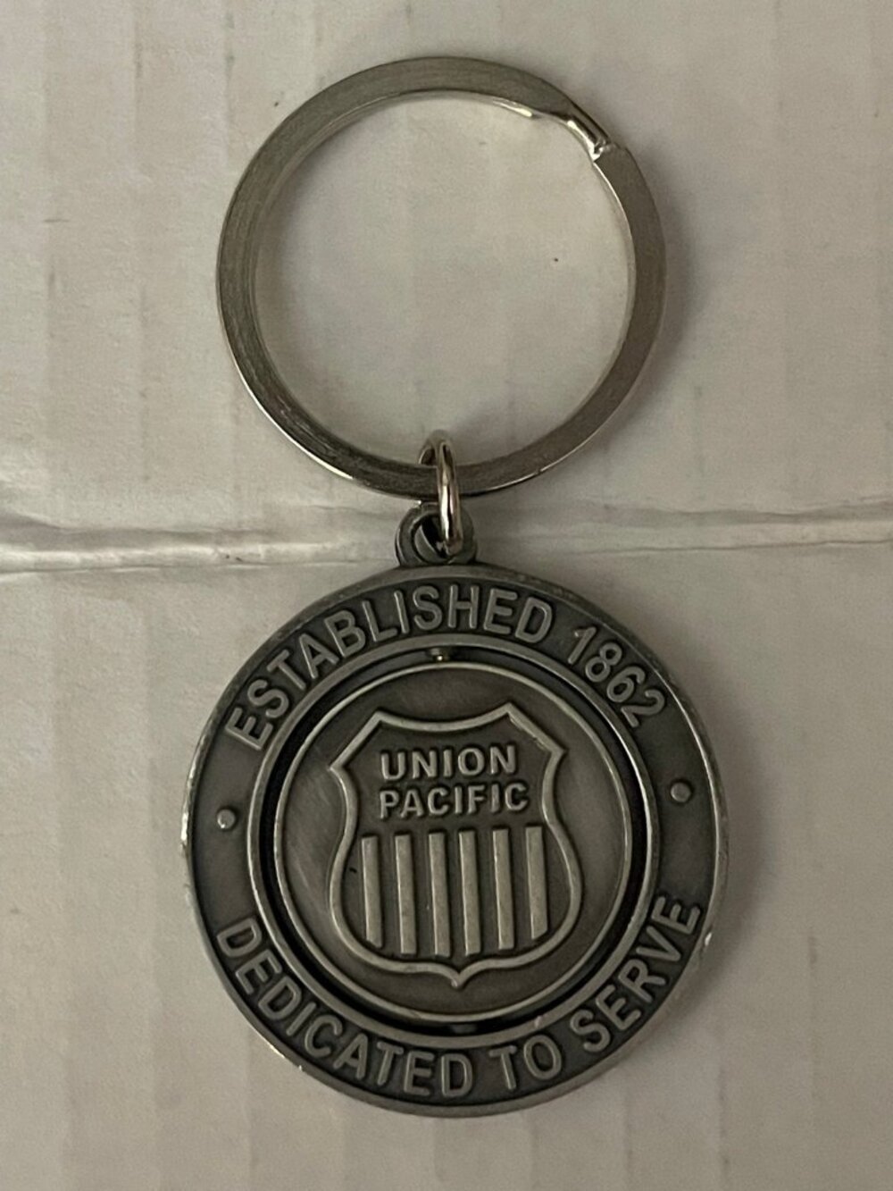 Union Pacific Railroad 150 Years Established 1862 Dedicated To Serve Key Holder
